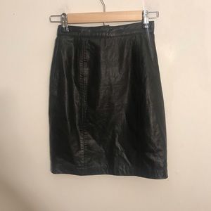 Vintage leather skirt
